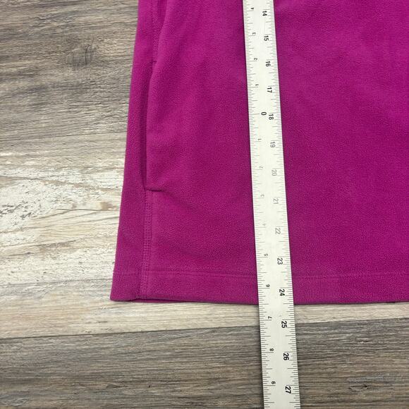 Eddie Bauer Purple Womens‎ M High Neck Quarter Snap Polar Fleece Popover Jacket - Picture 5 of 9